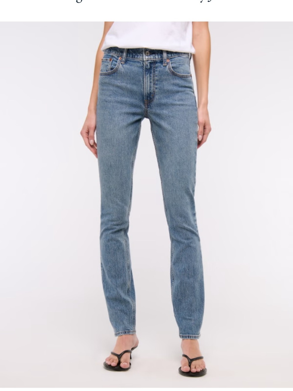 Abercrombie & Fitch High-Rise Women’s Jeans in Light Blue Denim